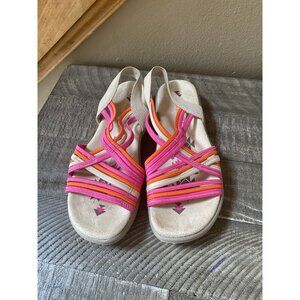 Skechers Gore Slingback Sandals Reggae Slim Multi Size 7